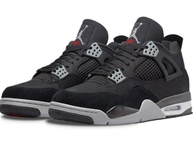 SE Black 4 CANVAS Jordan DH7138-006 Retro 0520